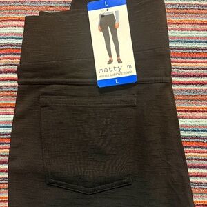 NWT MATTY M SLUB LEGGING BLACK LARGE